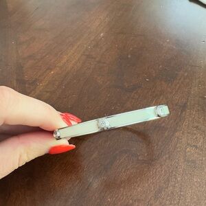 Henri Bendel White Enamel Bangle Bracelet – Discontinued Designer